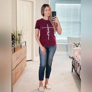 Faith Cross Tee shirt S